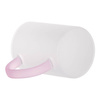 360 ml matteret glas med pink håndtag til sublimering