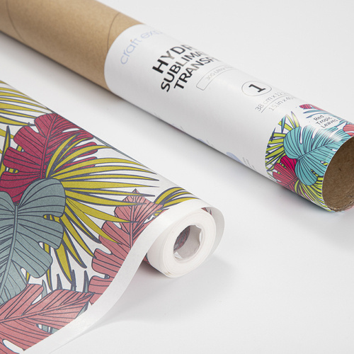 Craft Express hidrosublimācijas folija - Sarkanās tropu lapas