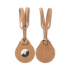 Leather charm with a luggage strap / AirTag pouch for sublimation - Brown