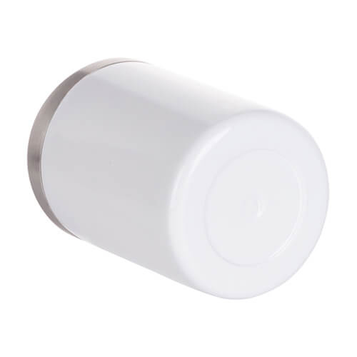 Bögre fogantyú nélkül 300 ml-es rozsdamentes acélból, fedővel, szublimációhoz - fehér