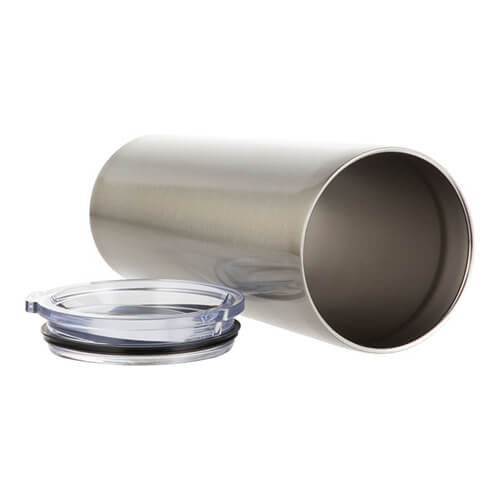 Gobelet thermique en acier inoxydable 650 ml pour sublimation - argent