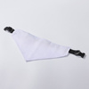 Colier negru bandana pentru animale de companie pentru sublimare
