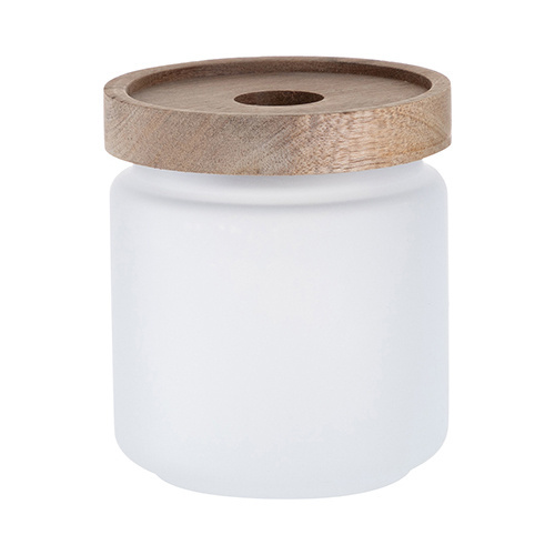 Klaasist mahuti 450 ml puidust kaanega sublimatsiooni jaoks