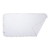 Serviette microfibre 152 x 76 cm à franges pour sublimation - blanc