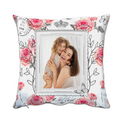 Kahevärviline mikrokiust padjapüür 38 x 38 cm sublimatsiooni jaoks - Postkaart