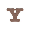 Decoratieve letter in MDF voor sublimatie 10 cm Y