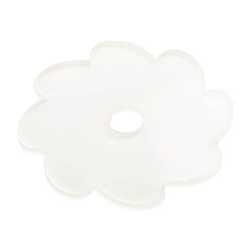 Akryylinen nimikyltti sublimaatiota varten - tulipalo ympyrässä