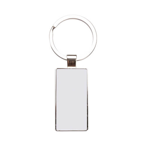 Double-sided key ring 2.2 x 5.1 cm for sublimation - silver