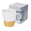 Latte mug 300 ml with a glitter strap for sublimation printing with box KAR3 - gold