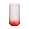Verre dépoli pour sublimation 550 ml - dégradé rouge