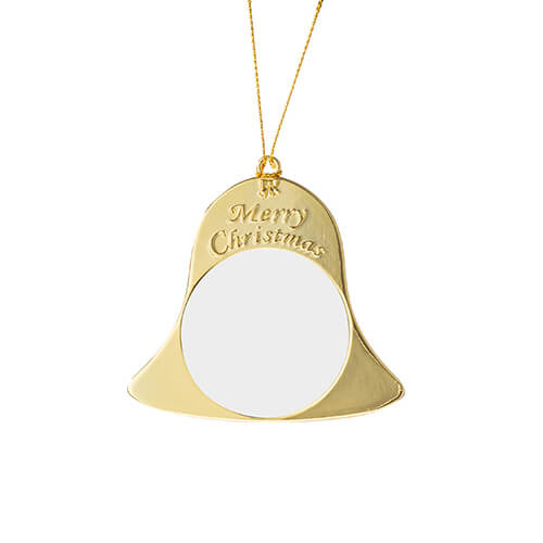 Metal pendant for sublimation - golden bell