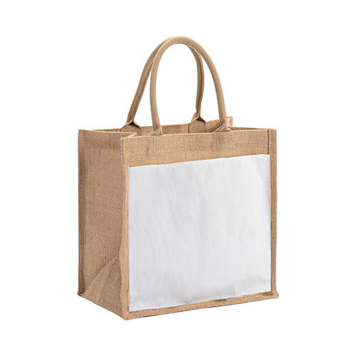 Sac en jute 30 x 30 x 19 cm pour sublimation