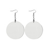 Earrings made of MDF for sublimation - big circle