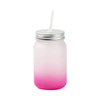 Mason Jar 450ml himmeä muki ilman silmukkaa sublimaatiota varten - Violetti sävyasteikko