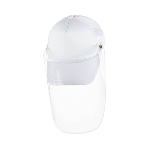 A cap for a visor for sublimation - white