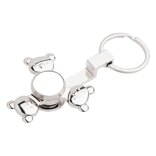 Brelok metalowy - spinner do sublimacji - Panda