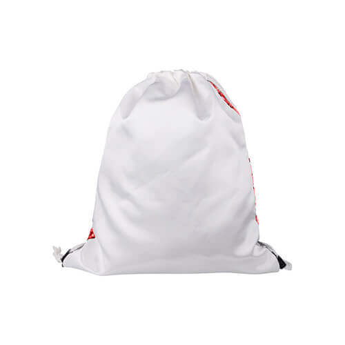 36 x 45 cm back sack with two-colour sequins for sublimation printing – red
