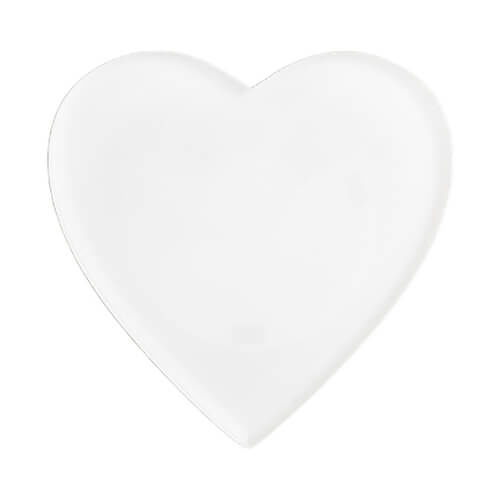 Acrylic badge with color LED backlight for sublimation - heart