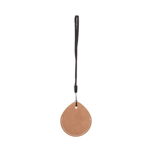 Pendant - a drop / AirTag case for sublimation - brown