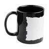 330 ml mok met sublimatielijst - zwart