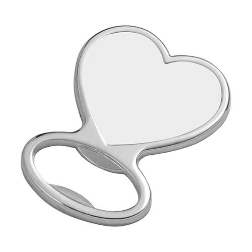 Magnet metalic - desfăcător de sticle pentru sublimare - inimă