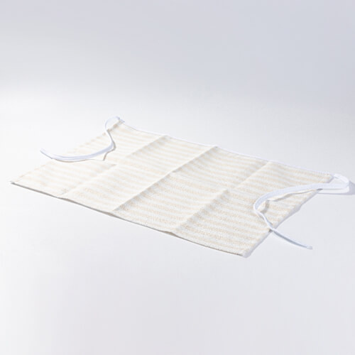 Linned til sublimering - cremefarvet med gule striber