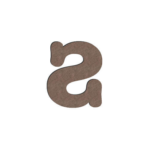 Scrisoare decorativă din MDF pentru sublimare 10 cm S