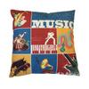 Canvas kussensloop 38 x 38 cm voor sublimatie - Oude Muziek