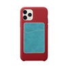 Leather credit card holder for sublimation smartphone - green