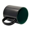 Mug magique 330 ml noir avec intérieur vert foncé Sublimation Transfert Thermique