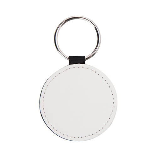 Double-sided leather key ring for sublimation - circle