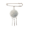 Round brooch - safety pin with three stripes for sublimation
