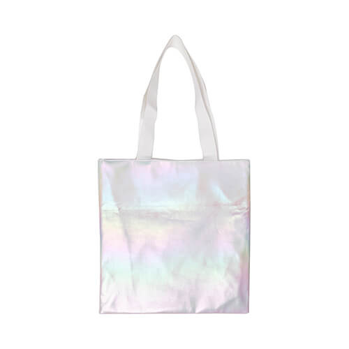 Tas van 34 x 36 cm voor sublimatie - holo-effect - wit