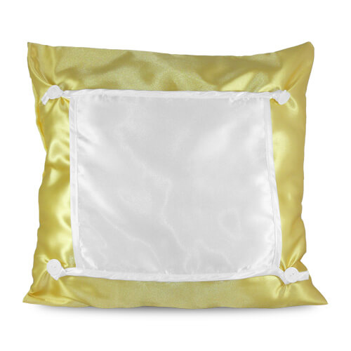 Öko párnahuzat 40 x 40 cm arany szublimációs hőátvitellel