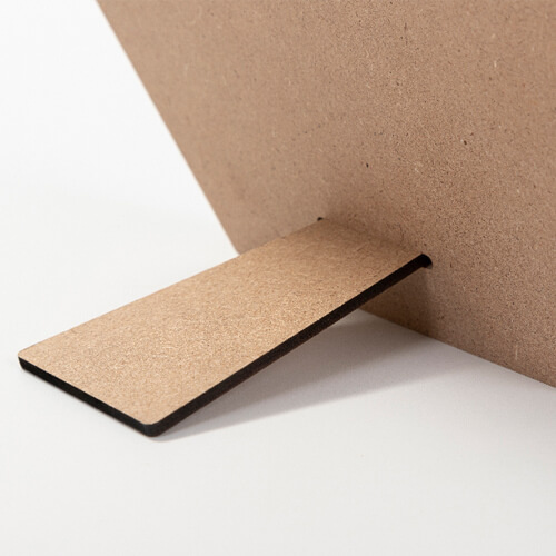 Hexagonal fotoram i MDF för sublimering - 17,8 x 20,3 cm