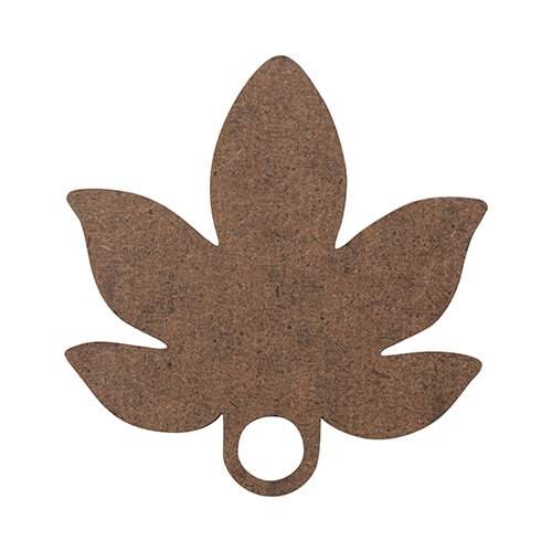 Naambadge van vezelplaat met glitter voor 1200 ml mok voor sublimatie - blad