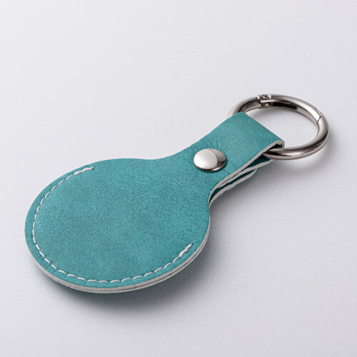Leather key ring / AirTag case for sublimation - green