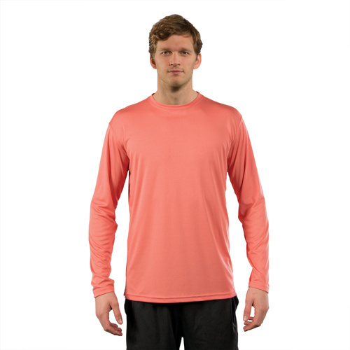 Solar langærmet t-shirt til sublimering - Laks