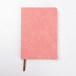 Carnet A5 avec couverture en cuir pour sublimation - Rose