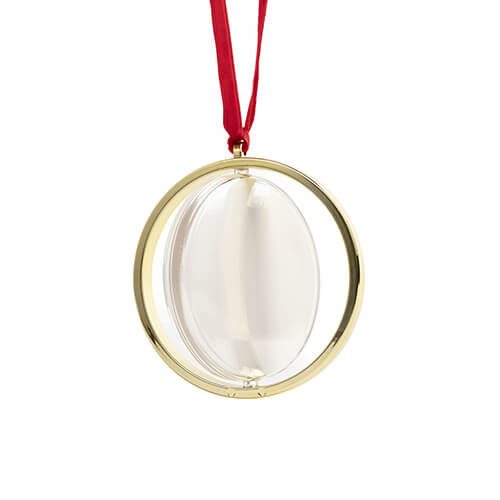 Roterend kerstboom ornament voor sublimatie - goud