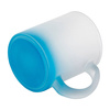 Mug en verre dépoli 330 ml pour sublimation - dégradé bleu