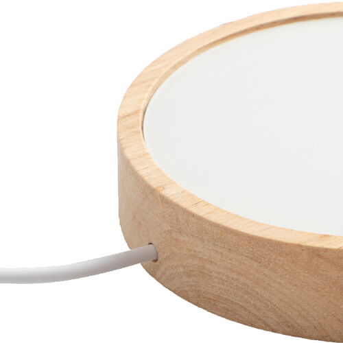 Ronde houten voet voor LED lamp