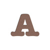 Lettre décorative en MDF pour sublimation - 10 cm A