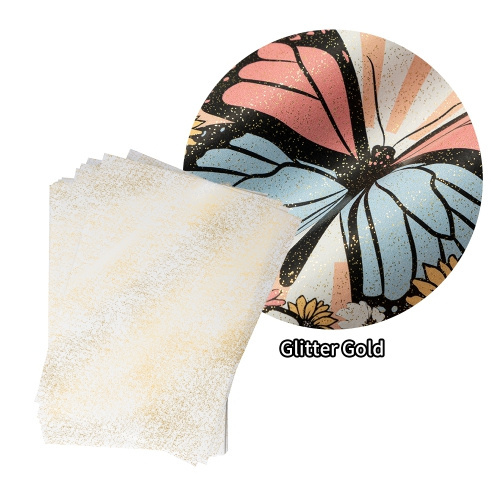 DTF OtterPro A4 glitterfolie - 100 vellen - Goud