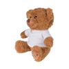 Teddy bear 23 cm with a T-shirt for sublimation printing - brown