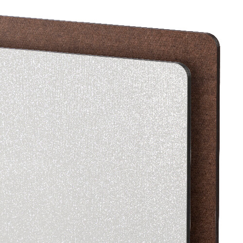 Premium fiberplade til sublimering 20,5 x 30,5 cm - sølvglitter