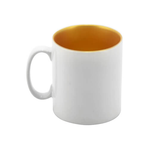 Mug 300 ml with gold interior Sublimation Thermal Transfer