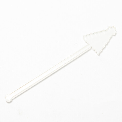 Agitador de bebidas acrílico 15 cm para sublimación - Árbol de Navidad