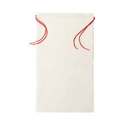 Sac en lin 46 x 80 cm avec cordon rouge pour sublimation