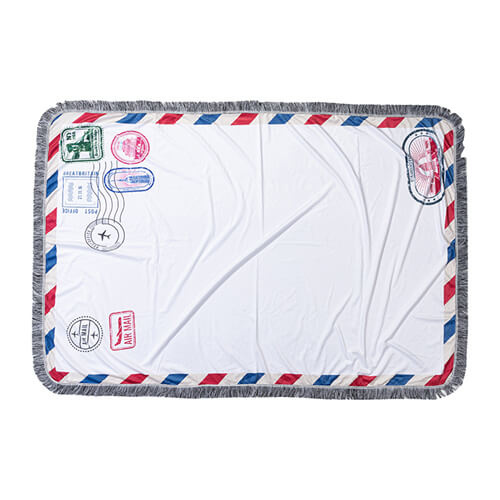 Plišana deka 150 x 100 cm s uzorkom omotnice za sublimaciju